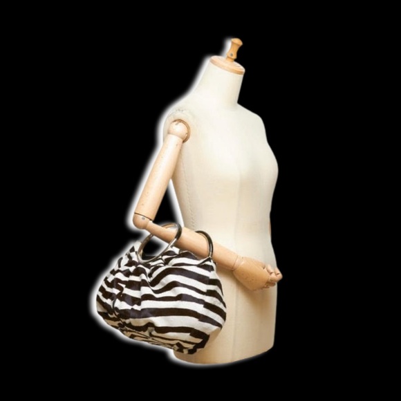 Christian Dior Soft Babe Calf Hair Zebra Animal Vintage JazzClub Collection Bag - Picture 7 of 16